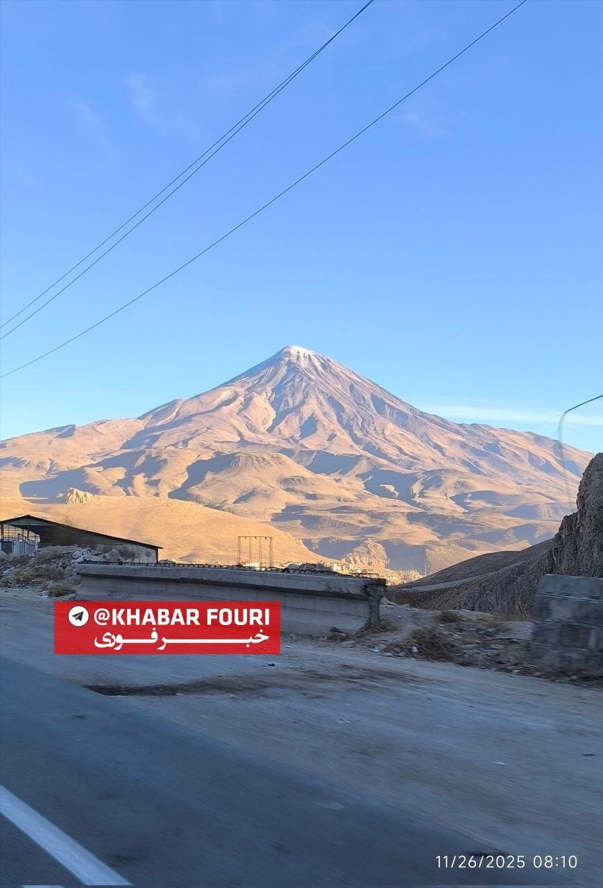 دردناک‌ترین تصویر زمستانی از قله دماوند