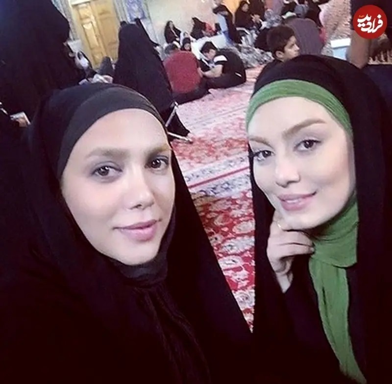 حضور سحر قریشی در حرم امام رضا با استایل جنجالی + عکس