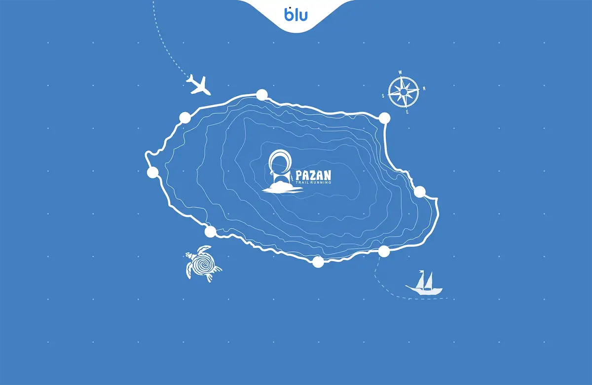 بلو، حامی ماراتن بزرگ کیش شد