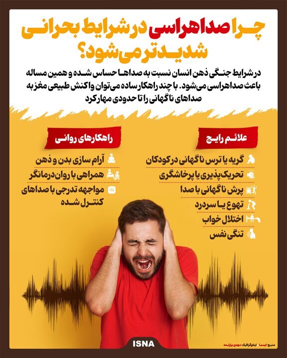 اینفوگرافیک/ چرا صداهراسی در شرایط بحرانی شدید می‌شود؟