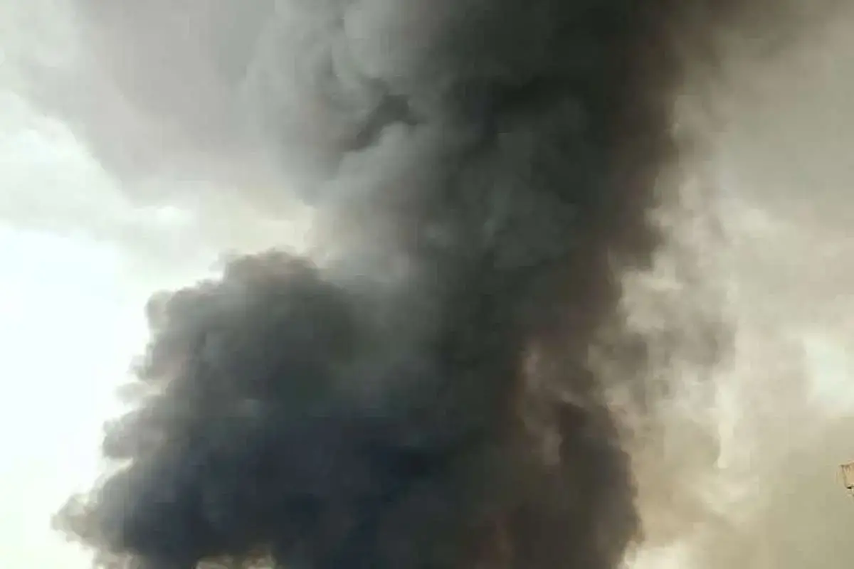 تصویر خوف انگیز از موشکی که به پل B ۱ کرج شلیک شد