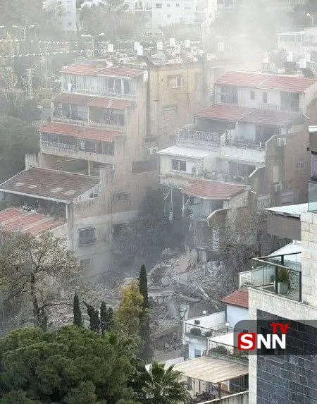 تصویری دیدنی از آثار حمله امروز ایران به حیفا تصویری دیدنی از آثار حمله امروز ایران به حیفا