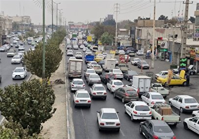 وضعیت ترافیک تهران امروز دوشنبه ۱۷ فروردین ۱۴۰۵ / ترافیک در این معابر سنگین است