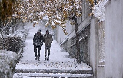 بارش ۱۲ سانتی‌متری برف بهاری در این استان مردم را غافلگیر کرد