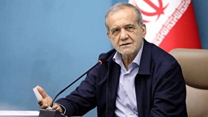 لحظه ورود پزشکیان به اورژانس تهران پس از حمله اسرائیل + فیلم