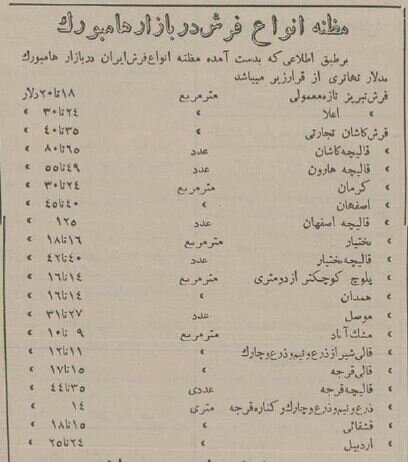 لیست قیمت فرش ایرانی در آلمان به دلار + عکس