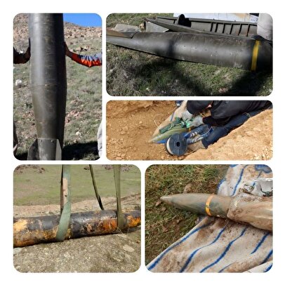 کشف و خنثی‌سازی ۱۵ موشک سنگین باقی‌مانده از جنگ چهل روزه + تصویر