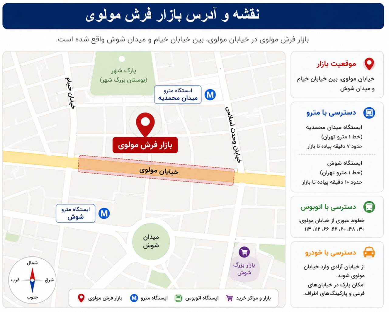 آدرس بازار فرش مولوی، بازار فرش مولوی کجاست آدرس بازار فرش مولوی، بازار فرش مولوی کجاست