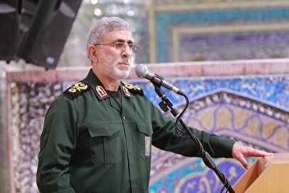 پیام تبریک سردار قاآنی به رئیس جدید دفتر سیاسی حماس