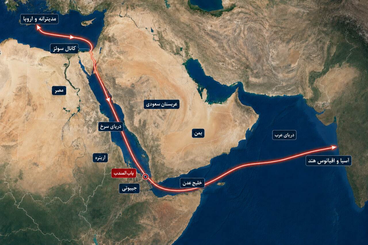 تنگه بابالمندب کجاست | بستهشدن این آبراه چه پیامدهایی دارد؟ تنگه بابالمندب کجاست | بستهشدن این آبراه چه پیامدهایی دارد؟
