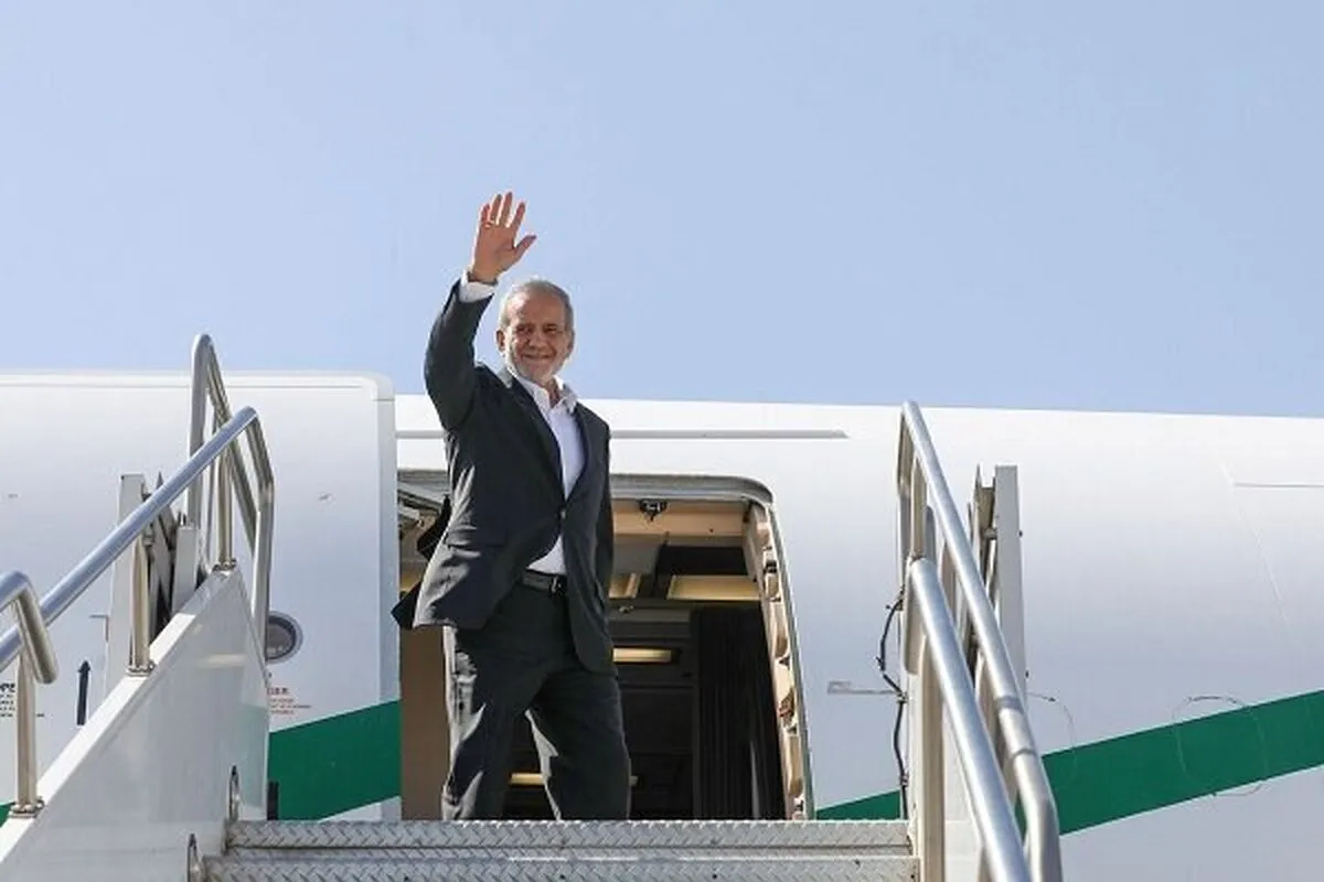 President Pezeshkian arrives in Iraq's Najaf