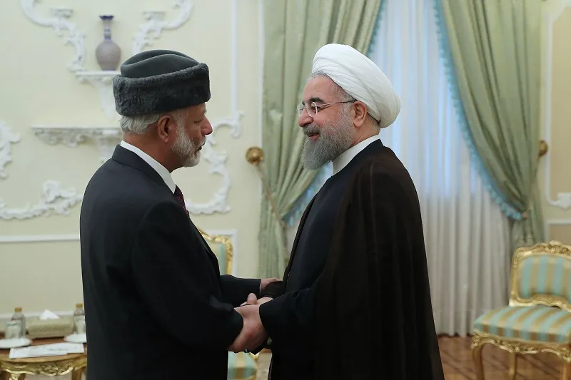 تیپ جالب وزیر خارجه عمان در دیدار با روحانی +عکس