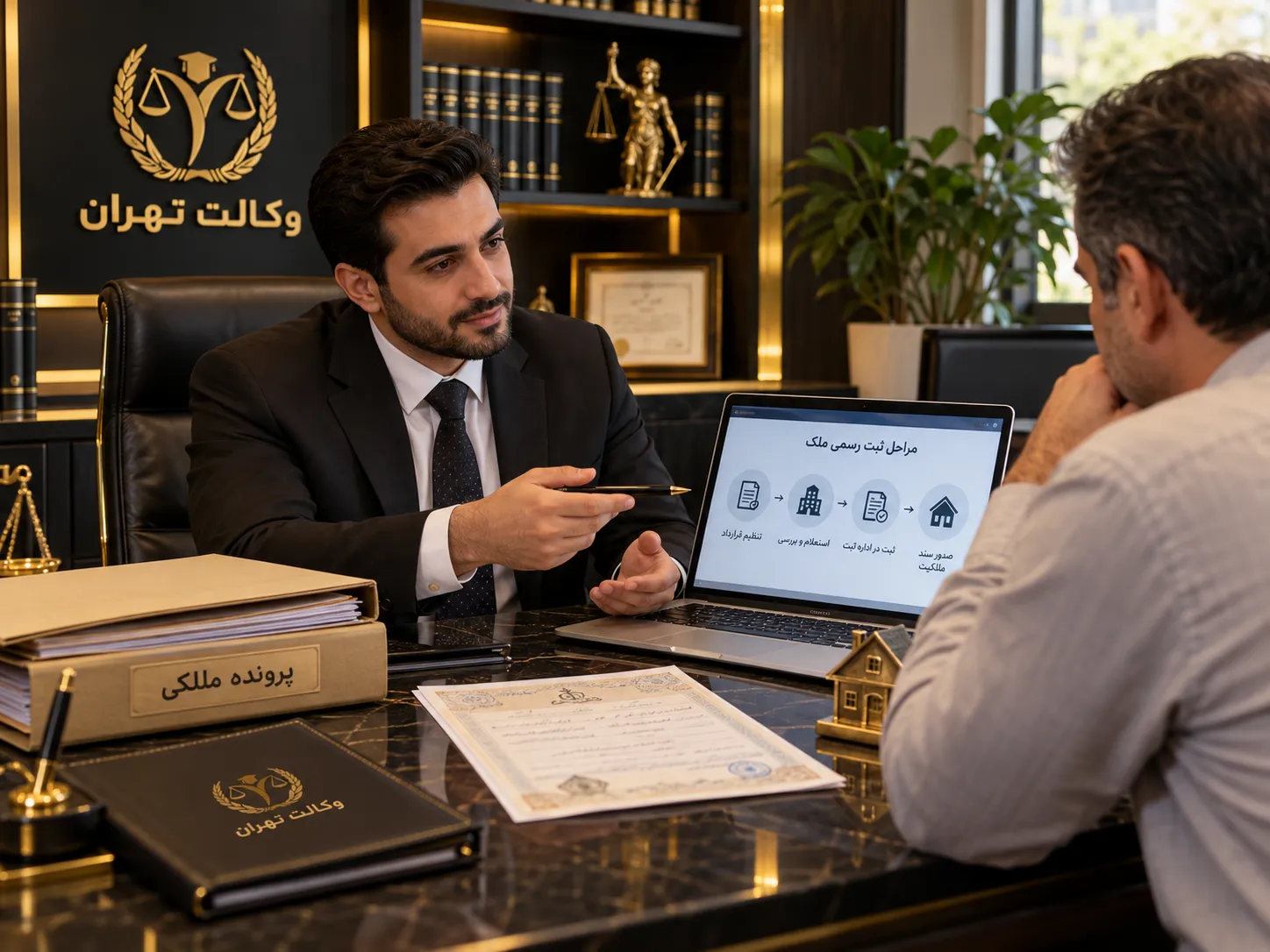 مشاوره حقوقی برای ثبت رسمی ملک و دریافت سند
