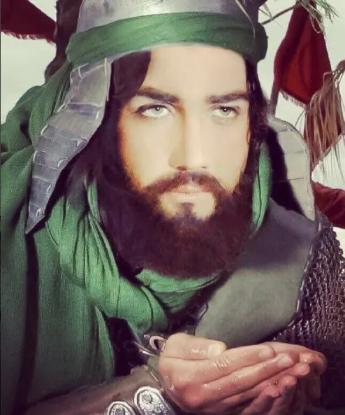 گریم حسام نواب صفوی برای نقش حُر +عکس