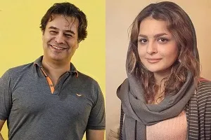 پیمان قاسم خانی و همسرش در سال نو +عکس