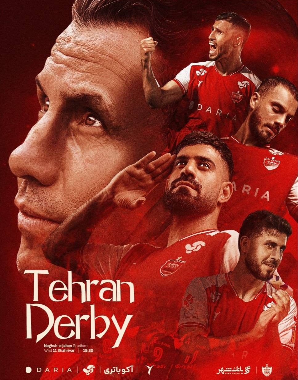 رونمایی پوستر پرسپولیس برای دربی نقش‌جهان +عکس