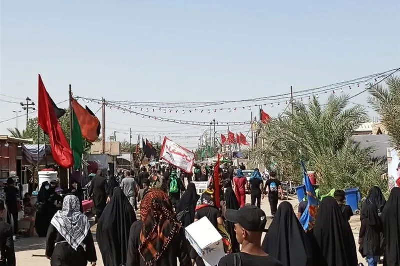 ازدحام زائران در پایانه مرزی خسروی + فیلم