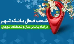 اعلام شعب کشیک بانک شهر در ایام نوروز