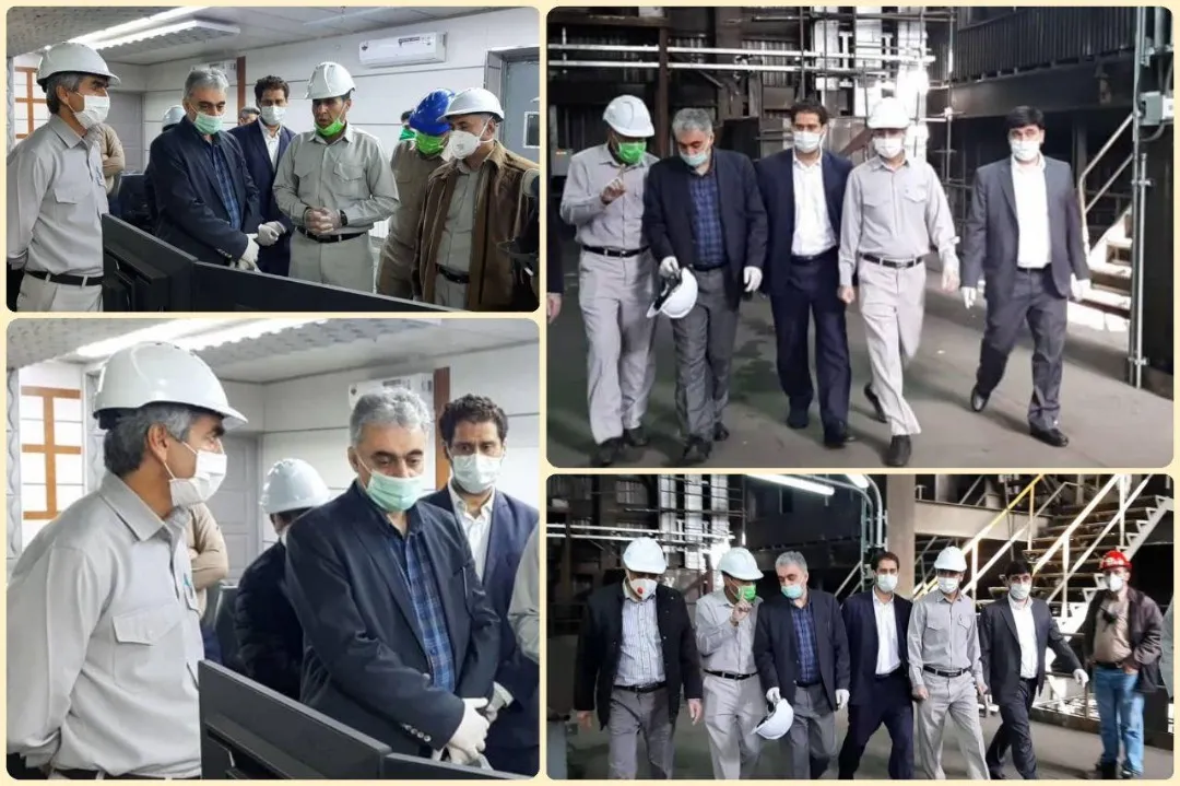 بازدید مدیرعامل شرکت مس از کارخانه 120هزار تنی ذوب خاتون‌آباد