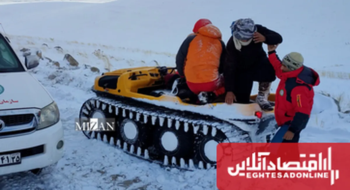 نجات ۴ چوپان تبریزی پس از ۱۷ ساعت تلاش بی‌وقفه در کولاک ارتفاعات سهند