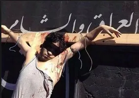 داعش روزه‌خواران را به صلیب کشید +عکس