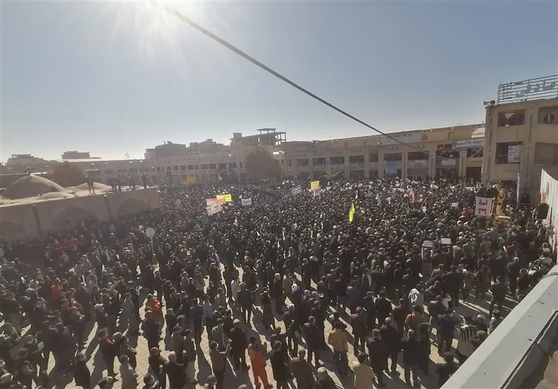 تجمع مردم چهارمحال و بختیاری برای رفع مشکل آب