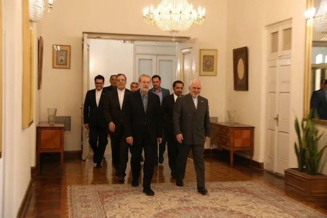 دیدار لاریجانی با ظریف در وزارت خارجه