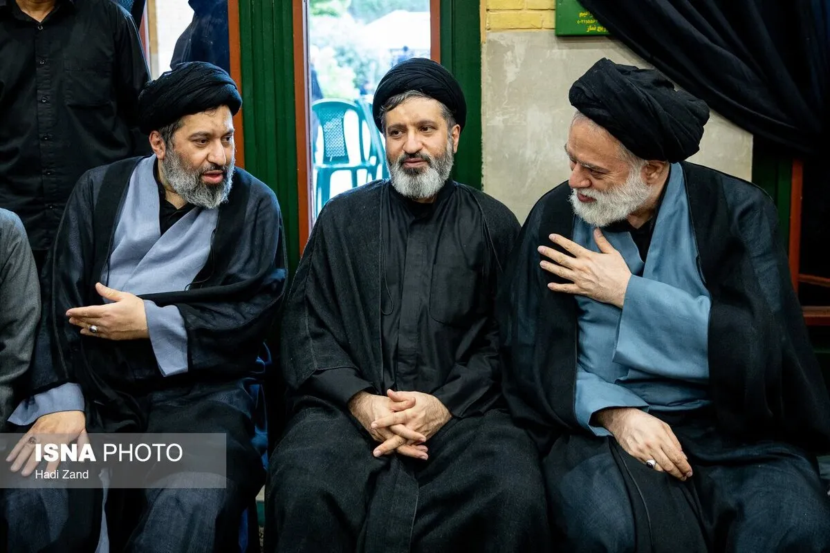 تصاویر چهره‌های حاضر در مراسم بزرگداشت داماد رهبر شهید