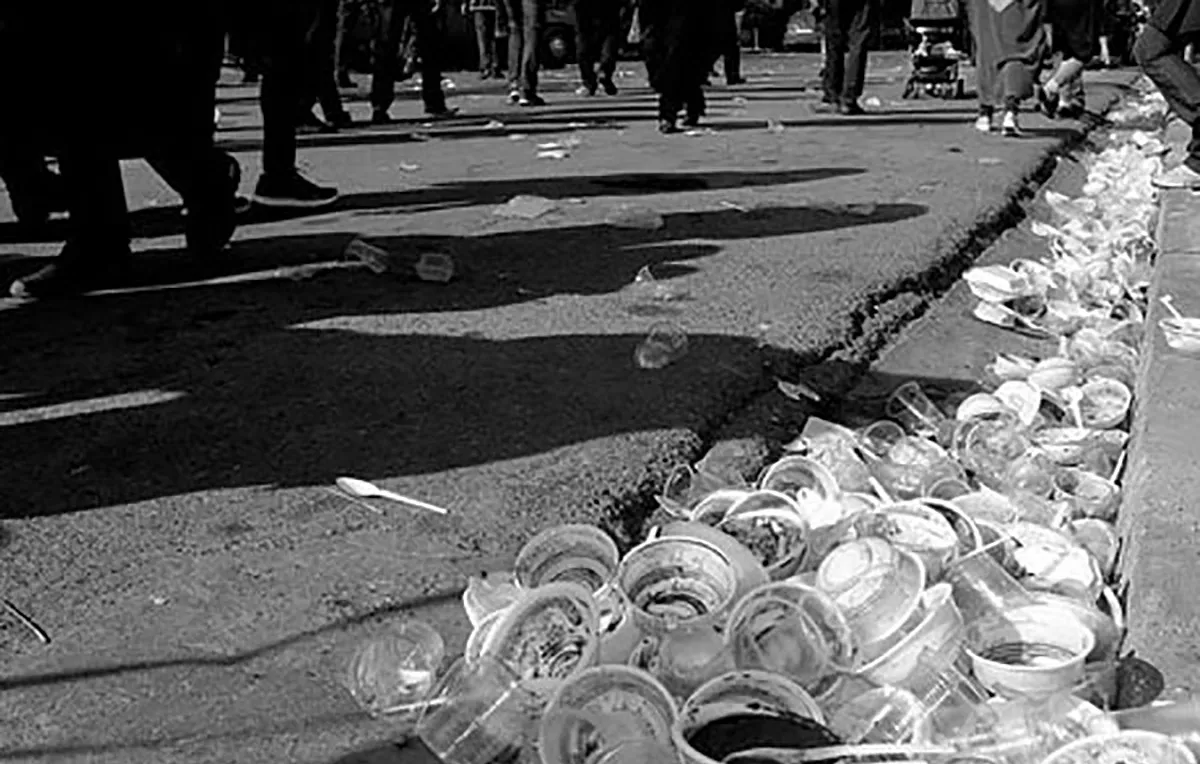 افزایش پسماند ظروف پلاستیکی در ایام محرم