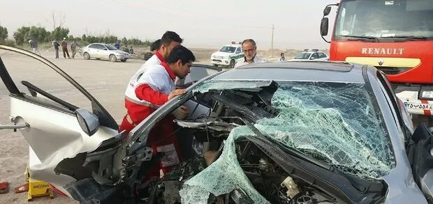 ۱فوتی و ۴مصدوم در تصادف رانندگی