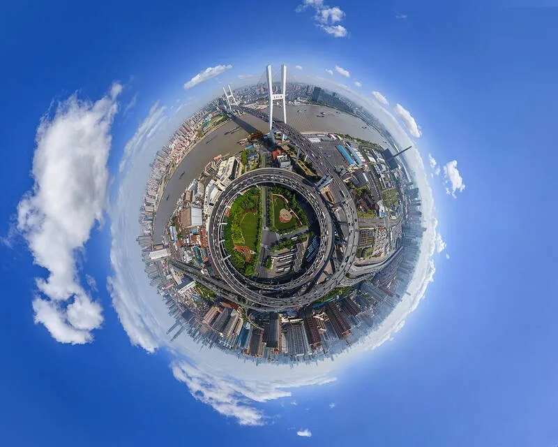 تصویر 360درجه زیبا از شانگهای