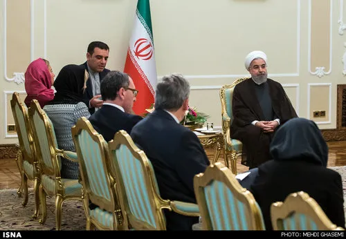 دیدار موگرینی با روحانی +تصاویر