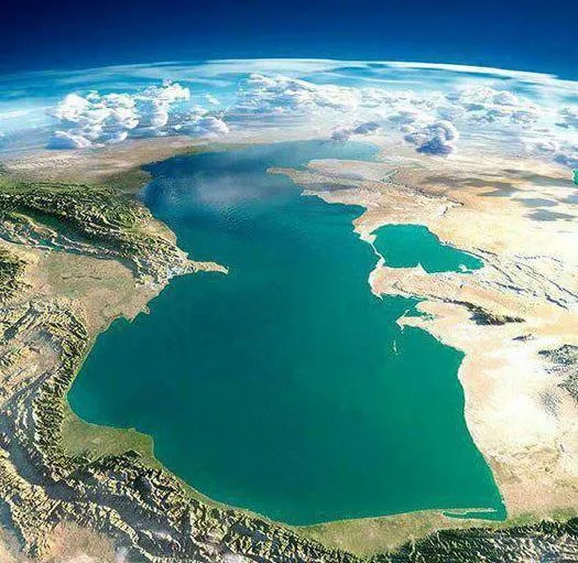 نمایی کم‌نظیر از دریای خزر +عکس