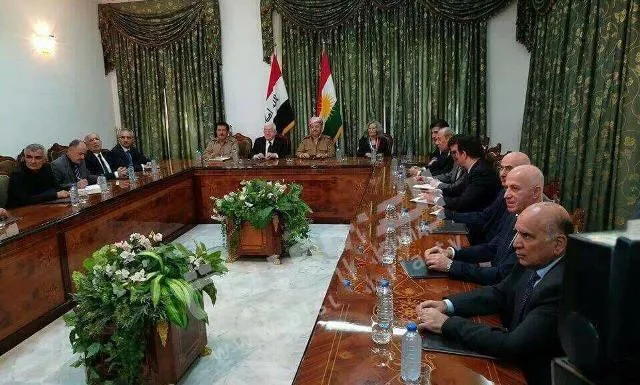 دیدار فؤاد معصوم با مسعود و نیچروان بارزانی