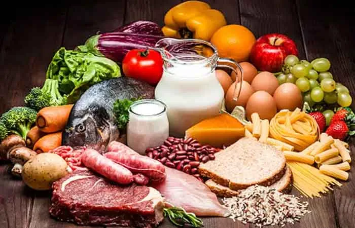گروه های غذایی مختلف کدامند؟