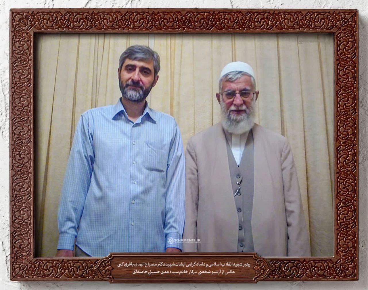 تصویری دیده‌نشده از رهبر شهید انقلاب و داماد شهیدش