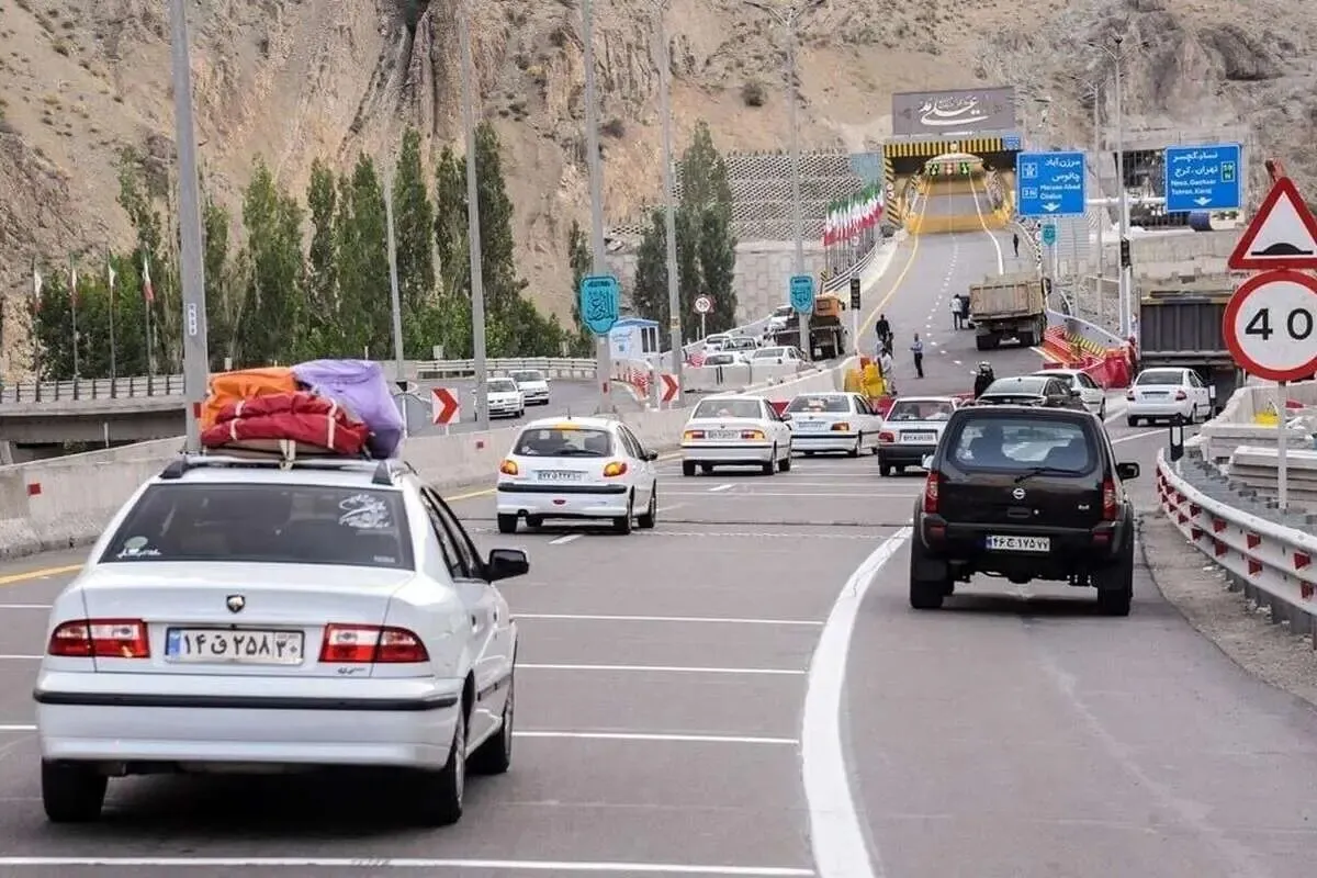 محدودیت کامل تردد در آزادراه چالوس از جمعه ۱۶ خرداد