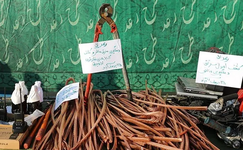 سرقت ۶۰۰متر کابل برق فشار قوی از تونل مترو!