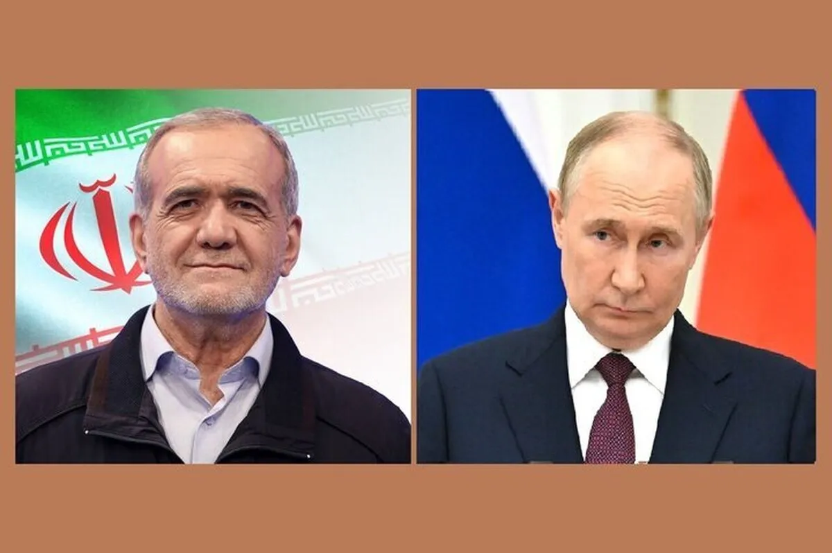 Putin, Pezeshkian discuss Iran-US talks over phone