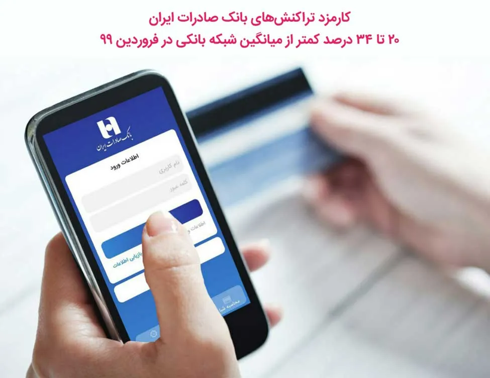 کارمزد تراکنش‌های بانک صادرات کمتر از میانگین شبکه بانکی