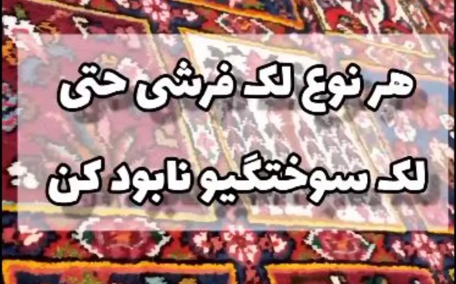 ترفندهای خانه تکانی؛ بهترین لکه بر فرش خانگی را بسازید + فیلم