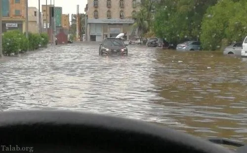 خسارت عجیب سیل در جده عربستان + فیلم