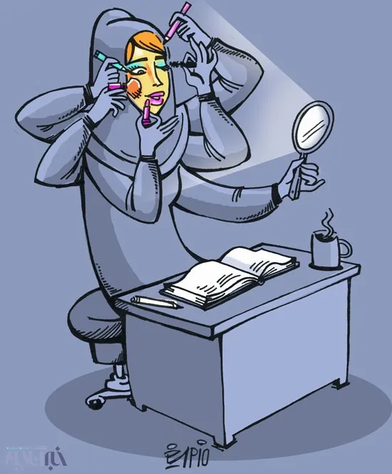این هم جدیدترین رکورد زنان ایرانی! (کاریکاتور)