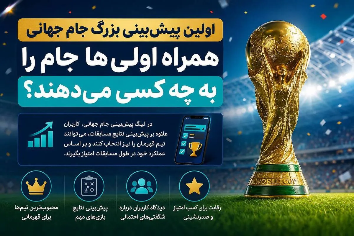 اولین پیش‌بینی بزرگ جام جهانی
همراه اولی‌ها جام را به چه کسی می‌دهند؟
