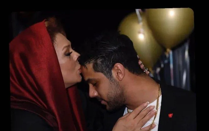 لحظه تلخ خداحافظی نسرین مقانلو با پسرش + فیلم