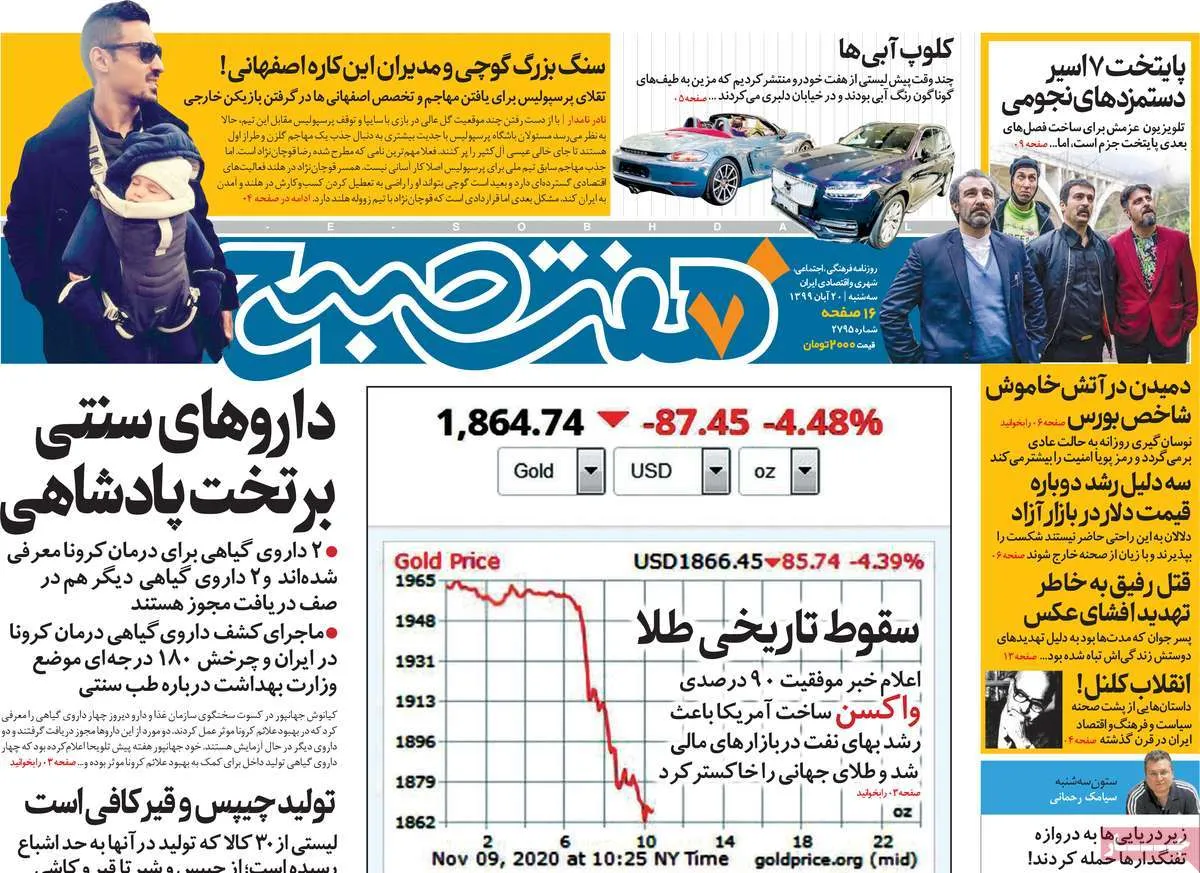 مهمترین عناوین روزنامه‌های صبح کشور +عکس