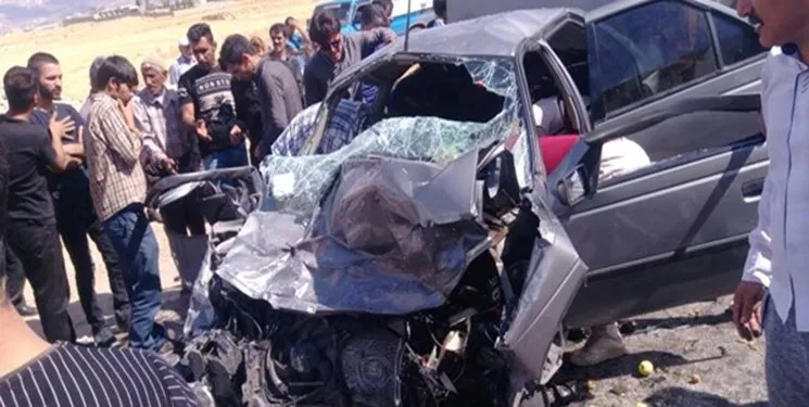 سقوط پژو 405 به دره در مشکین‌شهر