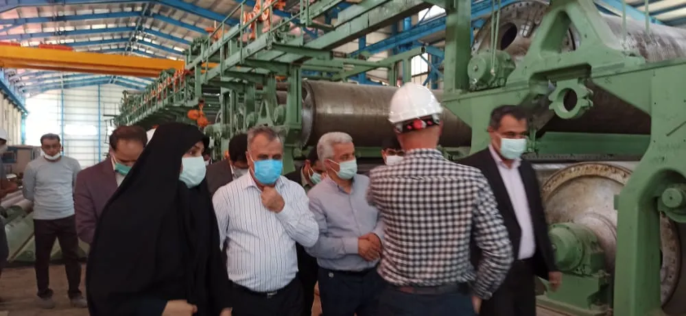 بازدید مدیران شستا و تاپیکو از پروژه کاغذسازی بیستون در استان کرمانشاه