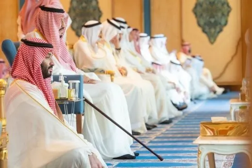 پادشاه و ولیعهد عربستان در نماز عیدفطر + عکس
