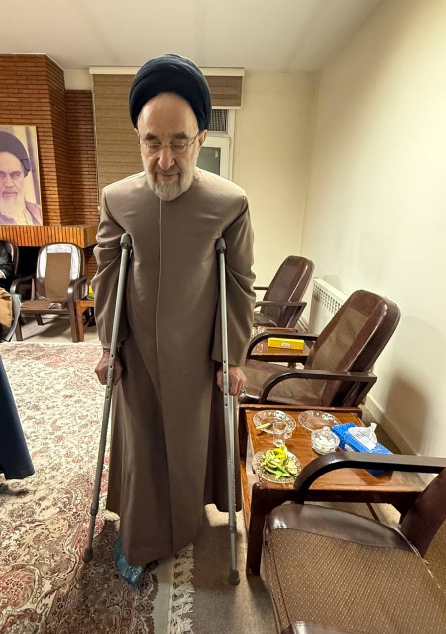 سید محمد خاتمی مصدوم شد + عکس